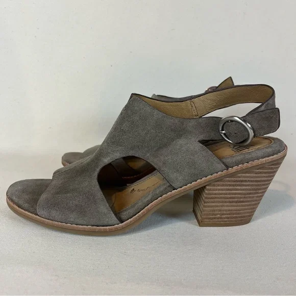 Sofft Women's Taupe‎ Suede Maben Sandals 11 - Picture 5 of 13